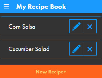 View, Edit, or Delete a recipe